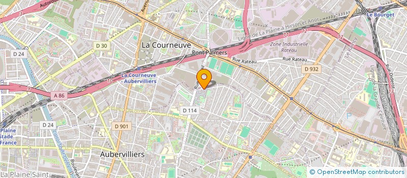 localisation de l'entreprise MONSIEUR HARUN HARUN  AUBERVILLIERS