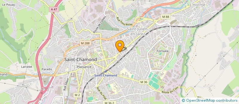 localisation de l'entreprise MONSIEUR HARUN ONAT  SAINT-CHAMOND