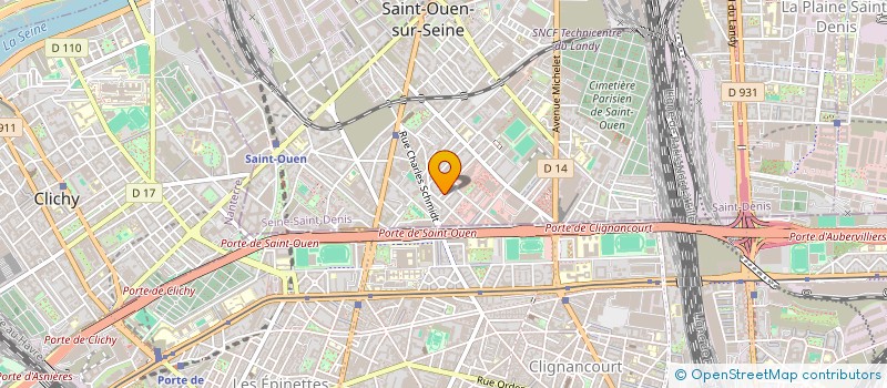 localisation de l'entreprise MONSIEUR HARUNA MUSA OKULEYE à SAINT-OUEN-SUR-SEINE