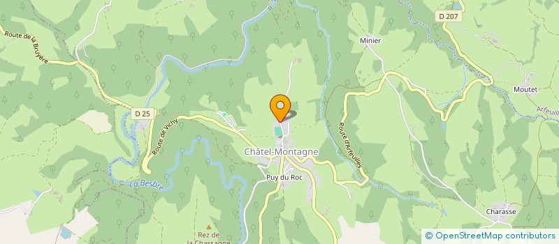 localisation de l'entreprise MONSIEUR HARUTYUN YEKMALYAN  CHATEL-MONTAGNE