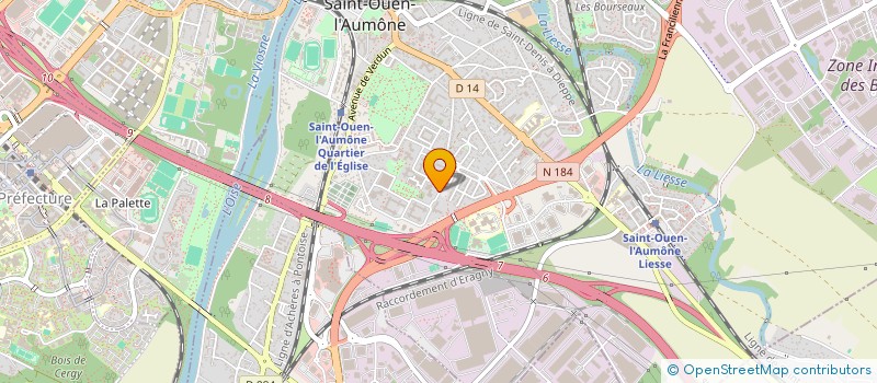 localisation de l'entreprise MONSIEUR HARVEY POUABOUB TRAORE  SAINT-OUEN-L'AUMONE