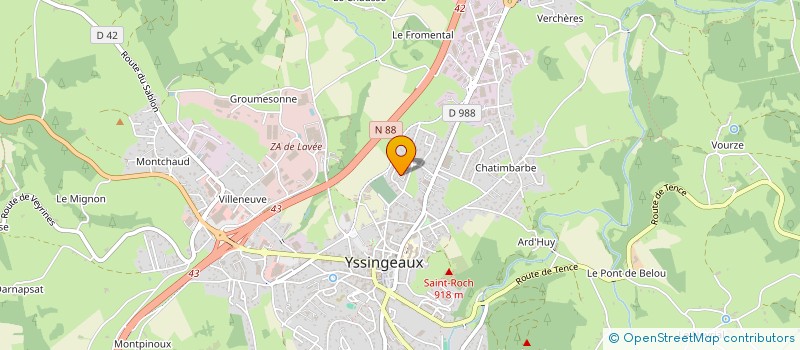 localisation de l'entreprise MONSIEUR HASAN ALKHALIL  YSSINGEAUX