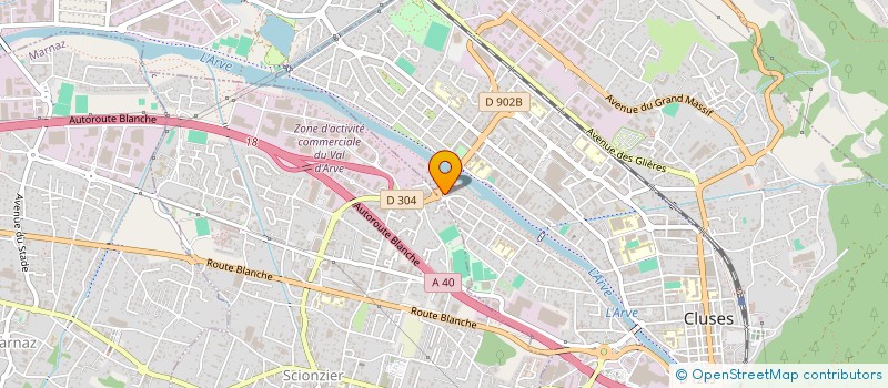 localisation de l'entreprise MONSIEUR HASAN HODZIC  CLUSES