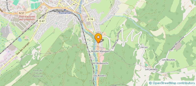 localisation de l'entreprise MONSIEUR HASAN MEN à PONTARLIER