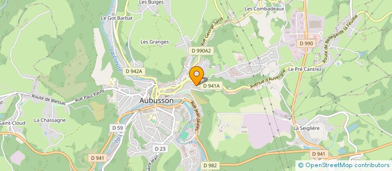 localisation de l'entreprise MONSIEUR HASAN TASAR à AUBUSSON