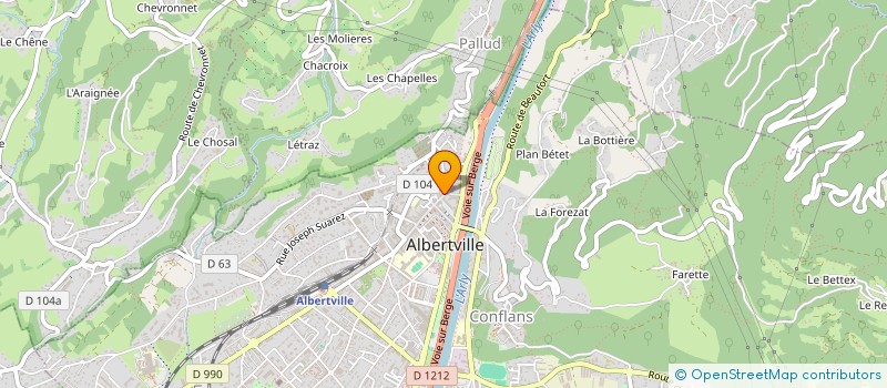 localisation de l'entreprise MONSIEUR HASANBELLI KLENI  ALBERTVILLE