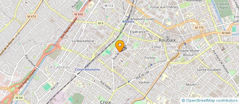 localisation de l'entreprise MONSIEUR HASHIM ALTAHIR HASHIM  ROUBAIX