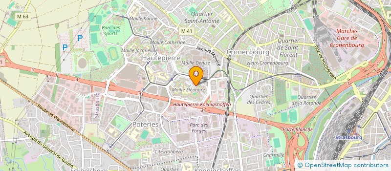 localisation de l'entreprise MONSIEUR HASHMAT HOTAK  STRASBOURG