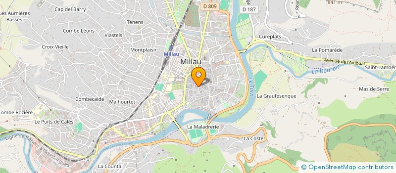 localisation de l'entreprise MONSIEUR HASIBULLAH FARASAT  MILLAU