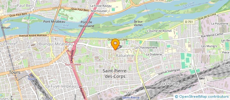 localisation de l'entreprise MONSIEUR HASIBULLAH NOORI  SAINT-PIERRE-DES-CORPS