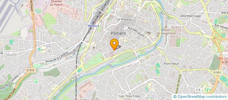 localisation de l'entreprise MONSIEUR HASIBULLAH QAYUMI  POITIERS