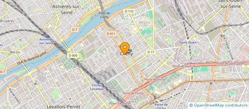 localisation de l'entreprise MONSIEUR HASINA RAVELOMANDA à CLICHY