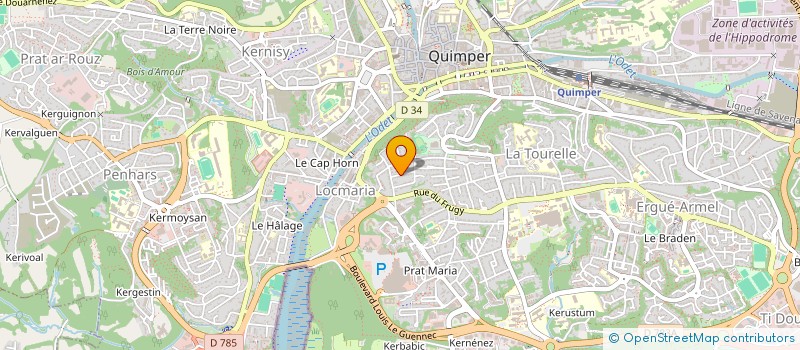 localisation de l'entreprise MONSIEUR HASINIAINA RAZAFINDRAKOTO à QUIMPER