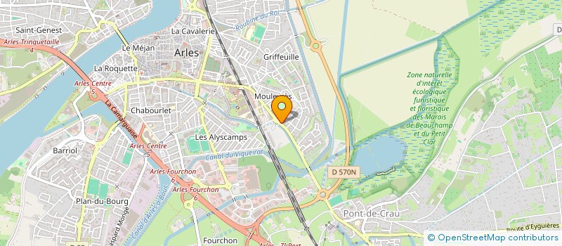 localisation de l'entreprise MONSIEUR HASNAOUI LAMKADEM MAARAD  ARLES