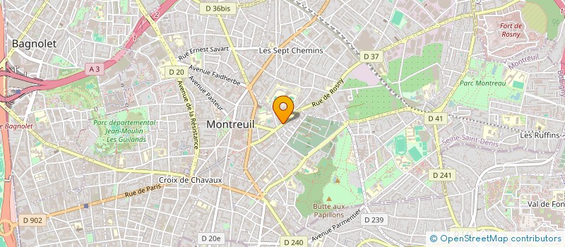 localisation de l'entreprise MONSIEUR HASNI KADI  MONTREUIL