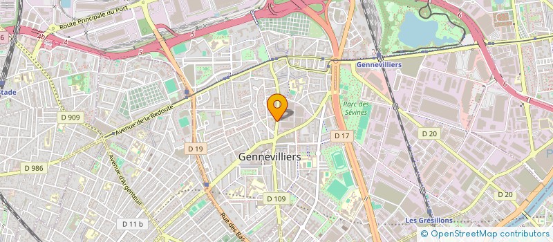 localisation de l'entreprise MONSIEUR HASNI MADHJOUBI à GENNEVILLIERS