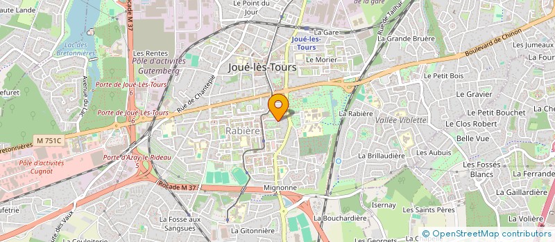 localisation de l'entreprise MONSIEUR HASNI MERABET  JOUE-LES-TOURS