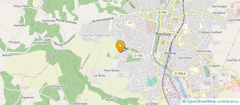 localisation de l'entreprise MONSIEUR HASRAT SAFI  PONTIVY