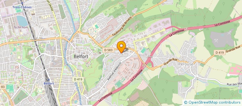 localisation de l'entreprise MONSIEUR HASSAN ABDOULAYE  BELFORT