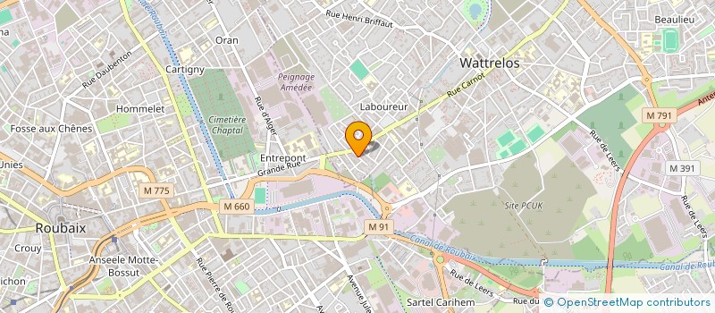 localisation de l'entreprise MONSIEUR HASSAN ABID  WATTRELOS