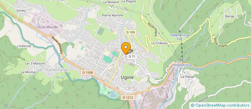 localisation de l'entreprise MONSIEUR HASSAN ALAMI CHENTOUFI  UGINE