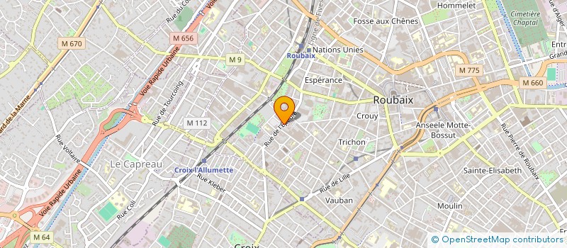 localisation de l'entreprise MONSIEUR HASSAN AMJOUN à ROUBAIX