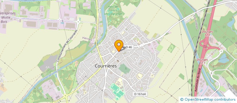 localisation de l'entreprise MONSIEUR HASSAN AZAOUAGH  COURRIERES