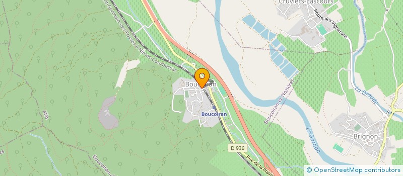 localisation de l'entreprise MONSIEUR HASSAN BACHOUKH  BOUCOIRAN-ET-NOZIERES