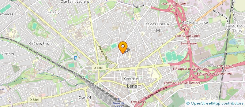 localisation de l'entreprise MONSIEUR HASSAN BEN HAMOU  LENS