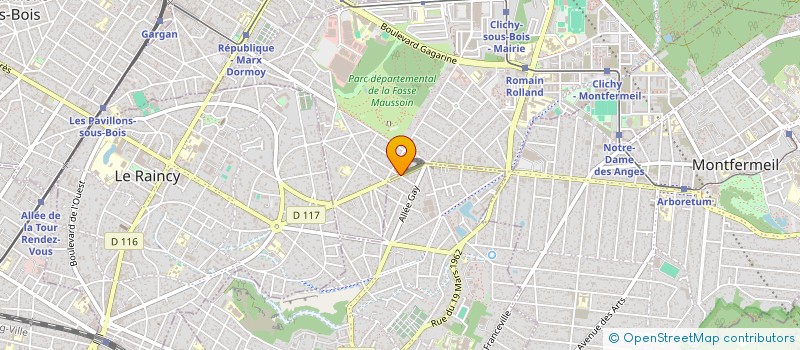 localisation de l'entreprise MONSIEUR HASSAN BOUJAMAOUI  GAGNY