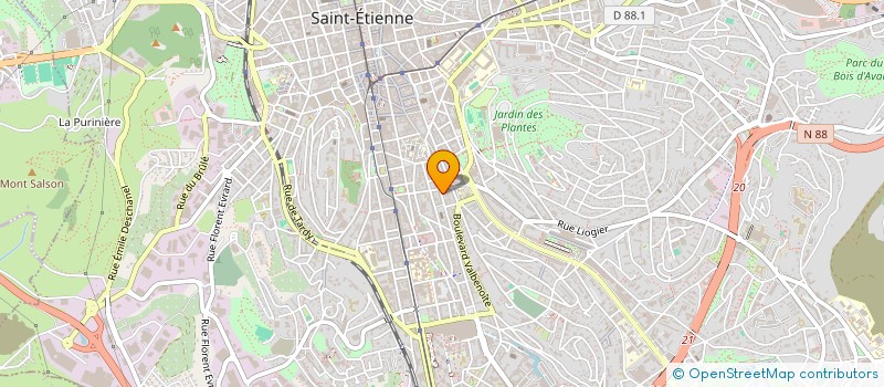 localisation de l'entreprise MONSIEUR HASSAN DAGHOU  SAINT-ETIENNE