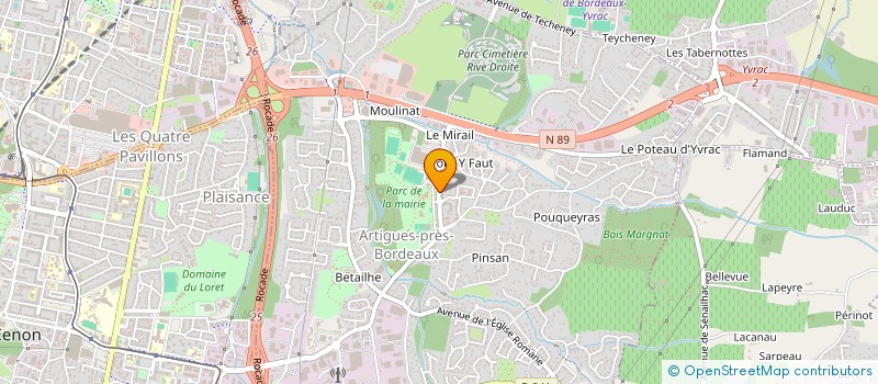 localisation de l'entreprise MONSIEUR HASSAN DAOUDI  ARTIGUES-PRES-BORDEAUX