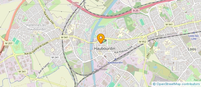 localisation de l'entreprise MONSIEUR HASSAN DIALLO  HAUBOURDIN