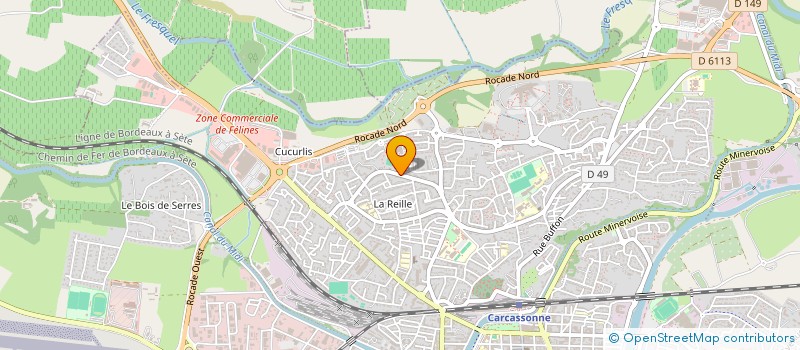 localisation de l'entreprise MONSIEUR HASSAN ED-DOUGHMI  CARCASSONNE