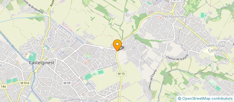 localisation de l'entreprise MONSIEUR HASSAN EL HOUS  CASTELGINEST