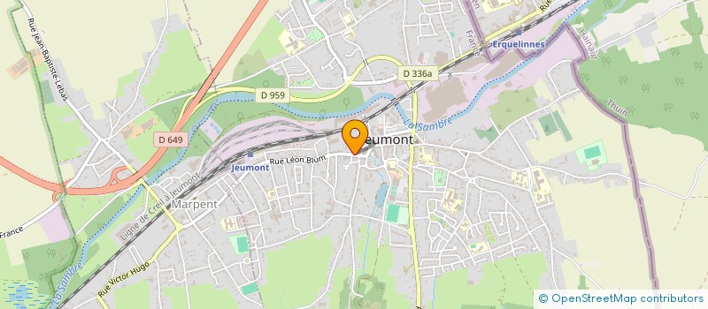 localisation de l'entreprise MONSIEUR HASSAN EL MADI  JEUMONT