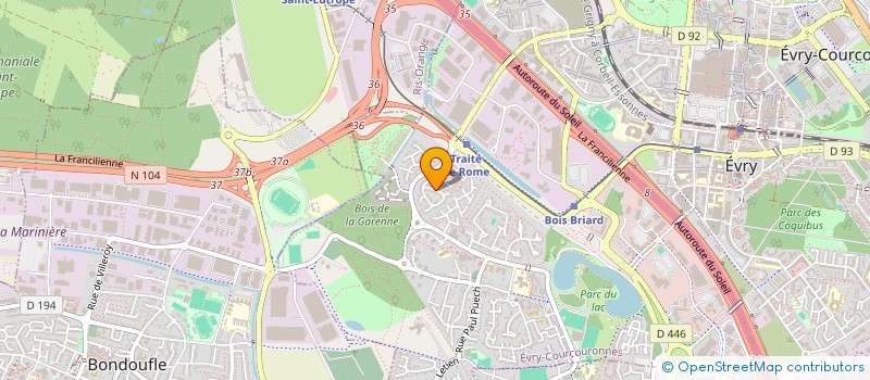 localisation de l'entreprise MONSIEUR HASSAN FOOLADPOUR  EVRY-COURCOURONNES