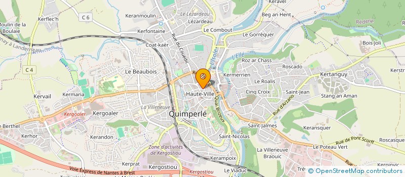 localisation de l'entreprise MONSIEUR HASSAN HARI  QUIMPERLE