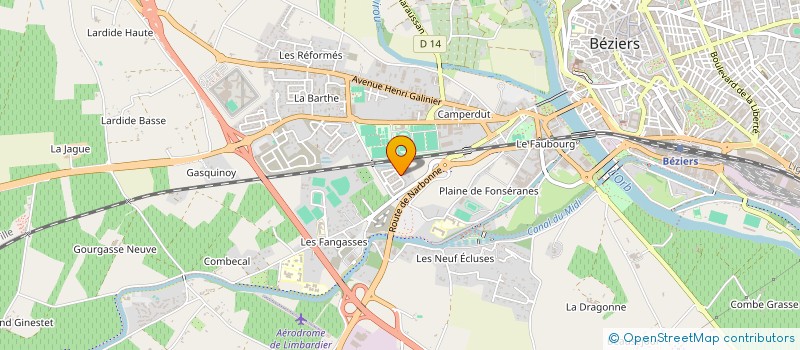 localisation de l'entreprise MONSIEUR HASSAN HUIDRA  BEZIERS