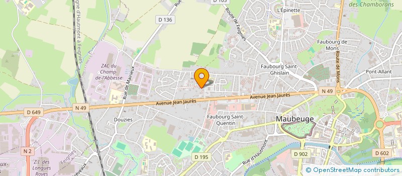 localisation de l'entreprise MONSIEUR HASSAN IZELMADEN à MAUBEUGE