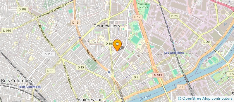 localisation de l'entreprise MONSIEUR HASSAN KHOUBABA à GENNEVILLIERS