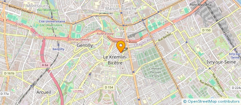 localisation de l'entreprise MONSIEUR HASSAN KOOSHABADY  LE KREMLIN-BICETRE