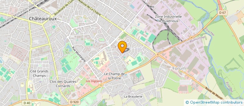 localisation de l'entreprise MONSIEUR HASSAN MAHDI MOHAMED  CHATEAUROUX