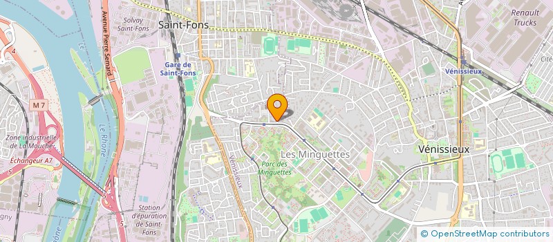 localisation de l'entreprise MONSIEUR HASSAN MANSOUR  VENISSIEUX