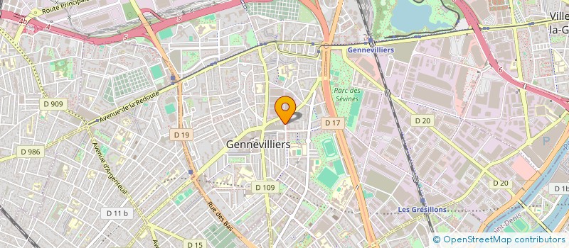 localisation de l'entreprise MONSIEUR HASSAN MEFTAHI à GENNEVILLIERS