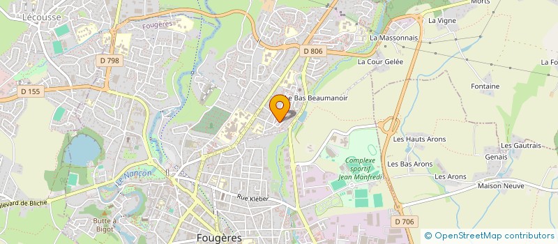 localisation de l'entreprise MONSIEUR HASSAN MOHAMAD  FOUGERES