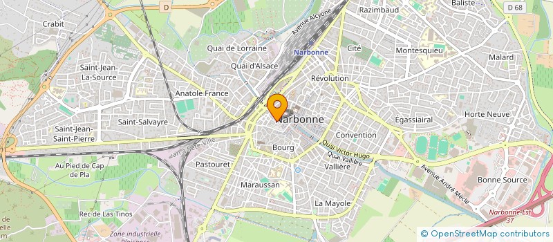 localisation de l'entreprise MONSIEUR HASSAN MOHAMMAD NEWAZ  NARBONNE