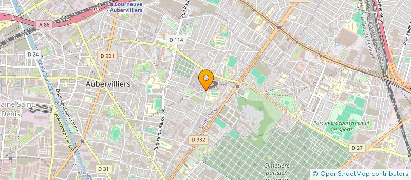 localisation de l'entreprise MONSIEUR HASSAN SHAROUDA à AUBERVILLIERS