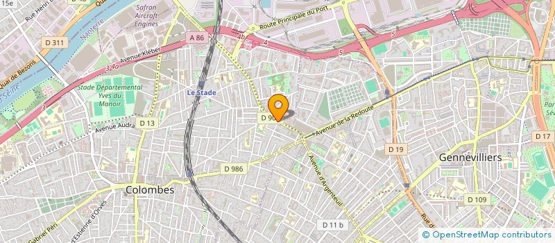 localisation de l'entreprise MONSIEUR HASSAN SOYEGE à COLOMBES