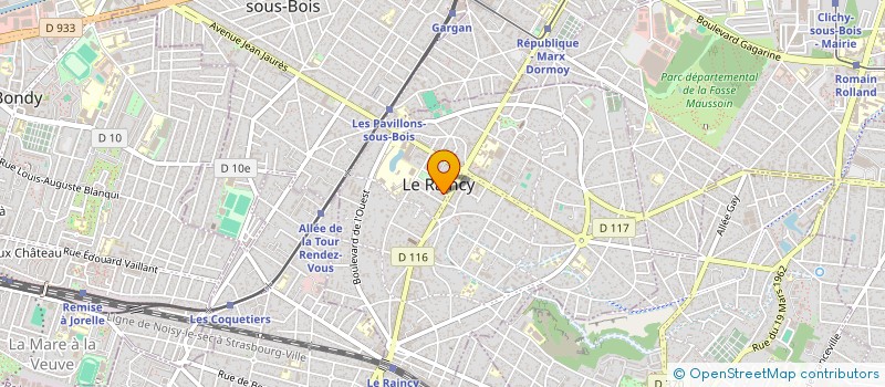 localisation de l'entreprise MONSIEUR HASSAN TINNIN  LE RAINCY